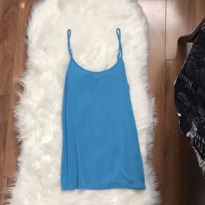 Pale blue tank top